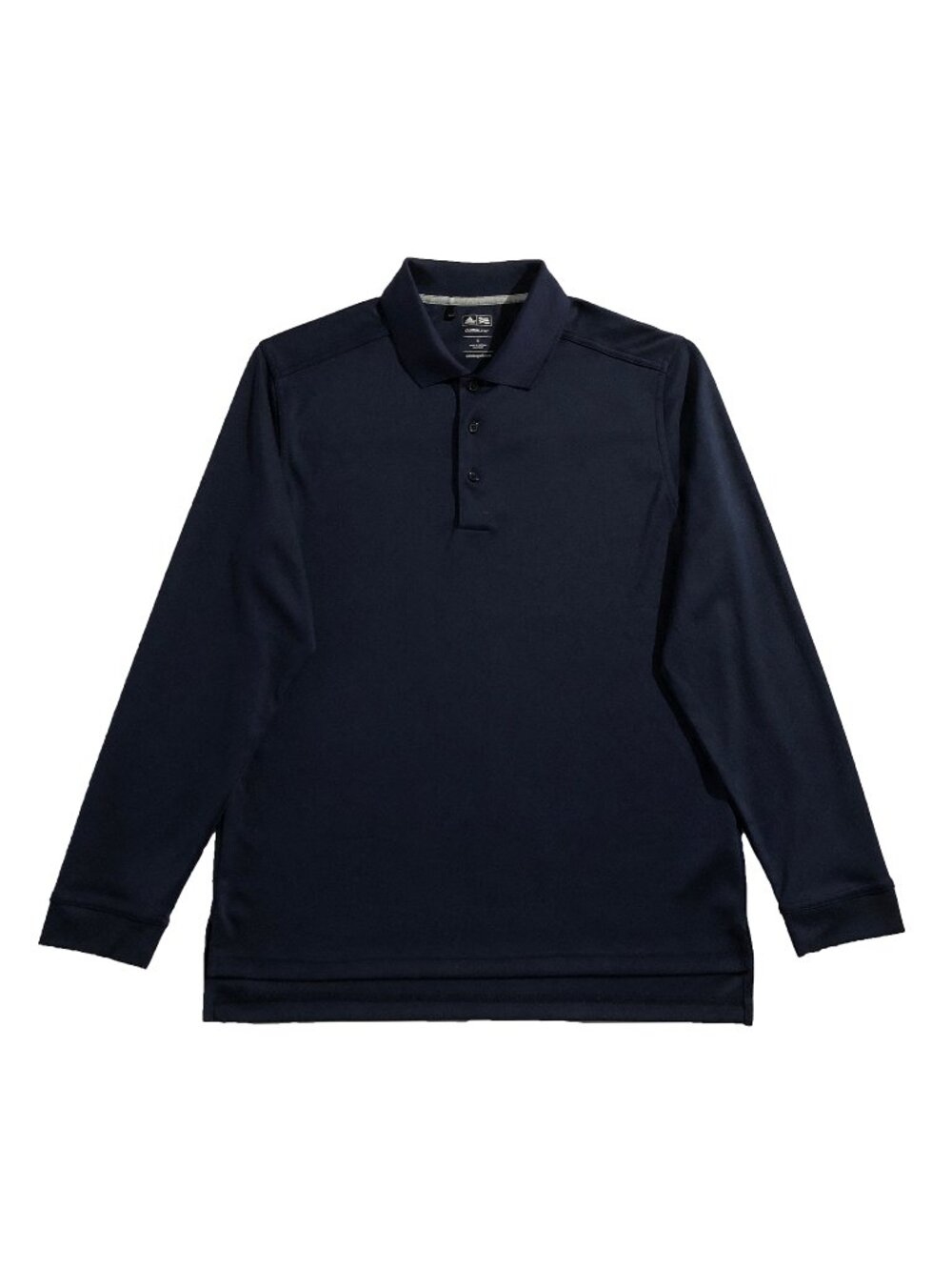 Adidas Shirt Mens Size S Navy Blue Collared Long Sleeve Golf Climalite Polo